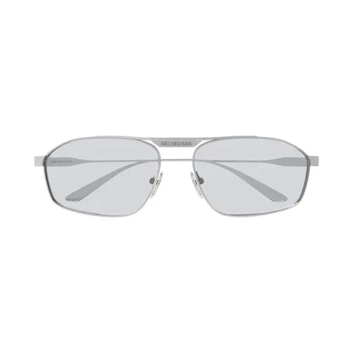 Silver/Grey Sunglasses - Balenciaga - Modalova