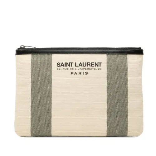 Pre-owned Canvas Clutch - Yves Saint Laurent Vintage - Modalova