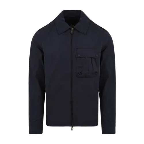 Blaues Baumwoll-Nylon-Hemd mit Funktionellen Taschen - Belstaff - Modalova