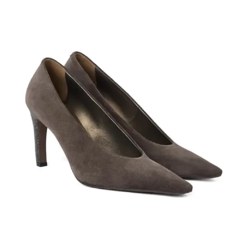 Elegant Leather Women's Pumps - Brunello Cucinelli - Modalova
