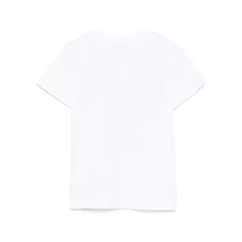 Kids Optical White Short Sleeve Tee - Moschino - Modalova