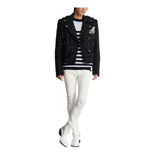 Striped cahmere jumper - Balmain - Modalova