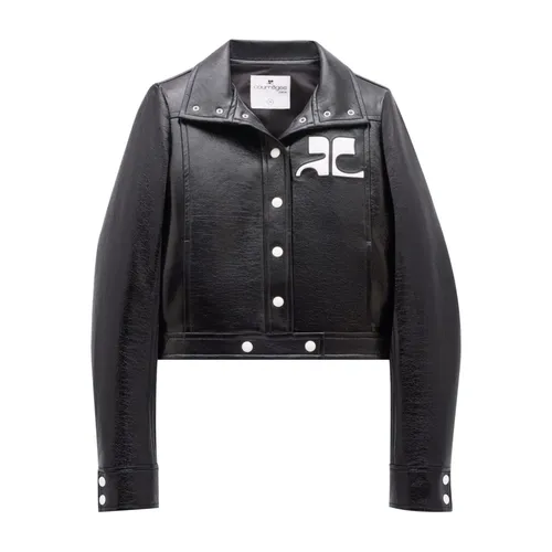 Black Logo Patch Jacket - Courrèges - Modalova