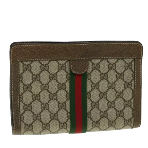 Pre-owned Canvas Clutch - Gucci Vintage - Modalova
