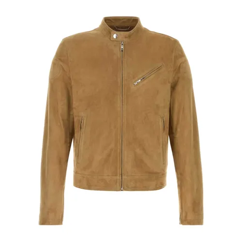 Camel Suede Jacket - Dolce & Gabbana - Modalova