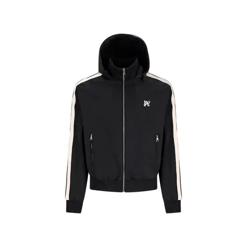 Nylon Windbreaker Zip-through Sweatshirt - Palm Angels - Modalova