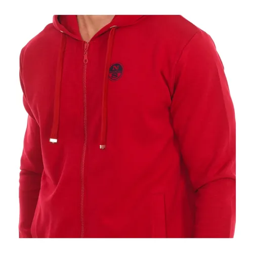 Zip Hoodie with Ribbed Hem - North Sails - Modalova
