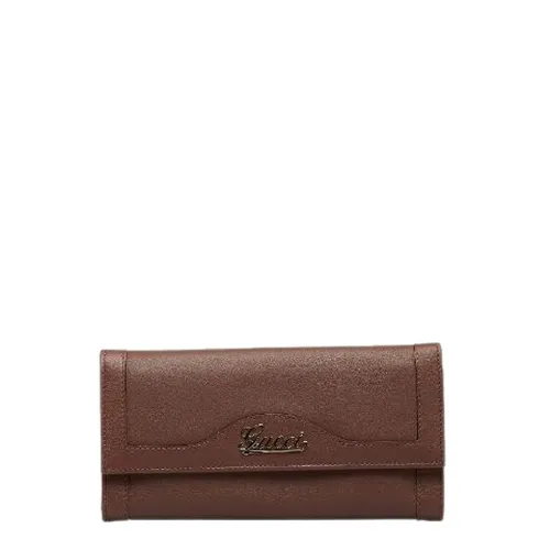 Pre-owned Leather wallets - Gucci Vintage - Modalova