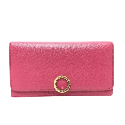 Pre-owned Leather wallets - Bvlgari Vintage - Modalova