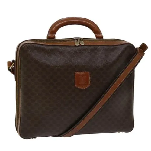 Pre-owned Vintage Macadam Canvas Hand Bag - Celine Vintage - Modalova