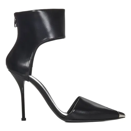 Schwarze Absatz-Sandalen mit Knöchelriemen - Alexander McQueen - Modalova