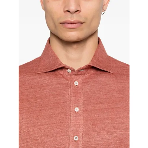 Linen Polo Shirt - Brunello Cucinelli - Modalova