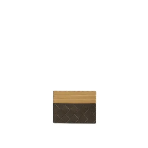 Woven Leather Card Holder - Bottega Veneta - Modalova