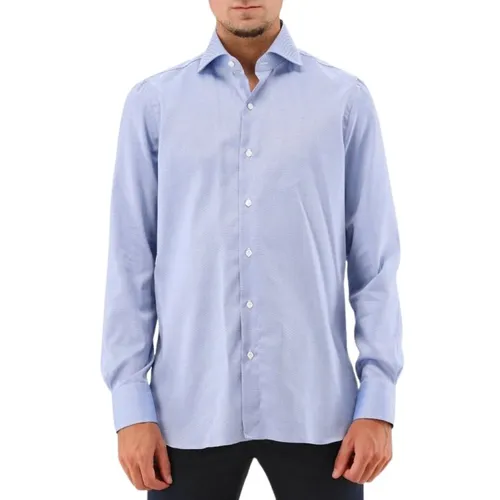 Blue Eduardo Shirt - Finamore - Modalova