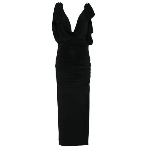Vestido Negro - The Attico - Modalova