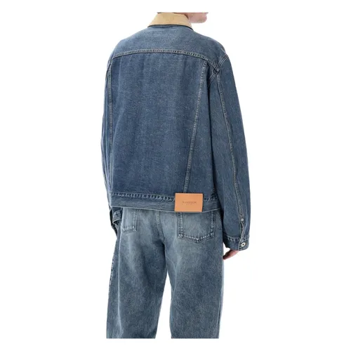 Corduroy Collar Denim Jacket - JW Anderson - Modalova
