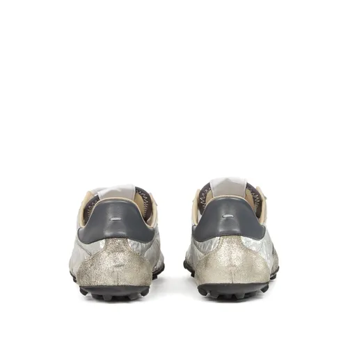 Silver-tone Lace-up Sneaker - Maison Margiela - Modalova