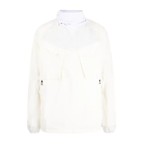 White Funnel-Neck Jacket - Maharishi - Modalova