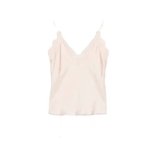 Lace-trimmed Silk Top - Róhe - Modalova