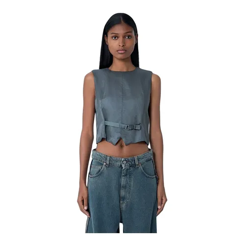 Satin Waistcoat - MM6 Maison Margiela - Modalova