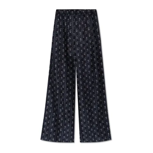 Patterned Wide-Leg Trousers - Tory Burch - Modalova