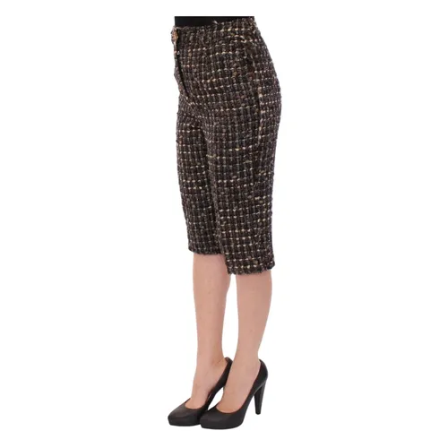 Multicolor Wool Shorts Pants - Dolce & Gabbana - Modalova