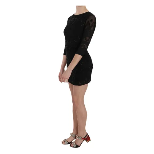 Silk Sequined Mini Shift Gown - John Richmond - Modalova