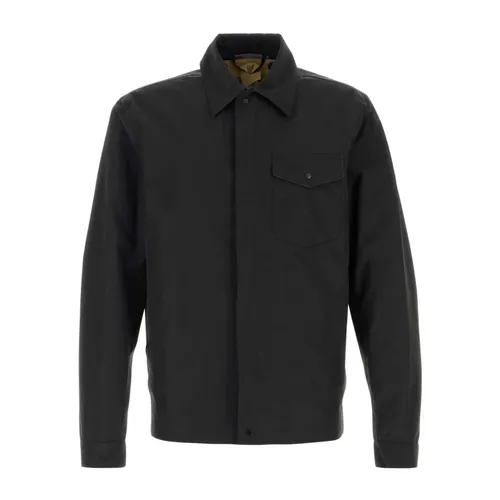 Black Bonded Nylon Blend Shirt - Ten C - Modalova