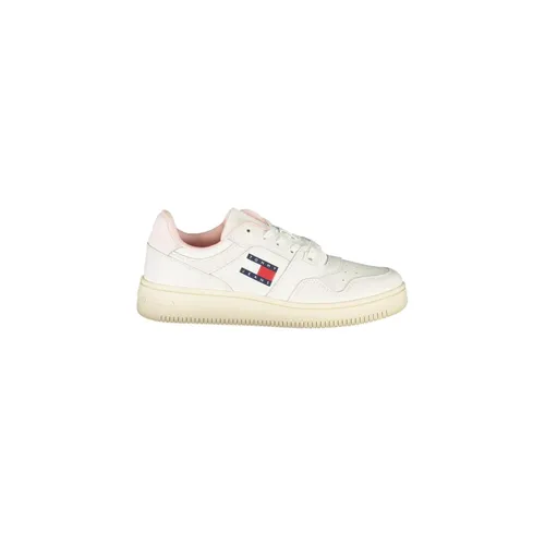 White Polyester Sneakers - Tommy Hilfiger - Modalova