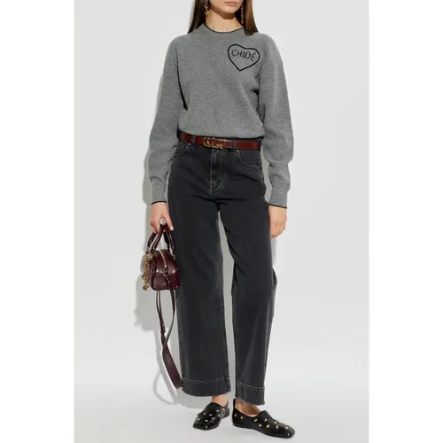 Wool Turtleneck Sweater - Chloé - Modalova