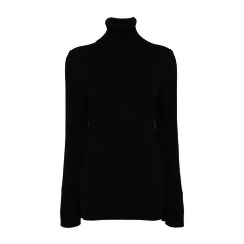 Black Wool Turtleneck Sweater - Junya Watanabe - Modalova