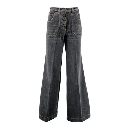 Flare-fit Used-effect Denim Jeans - Etro - Modalova