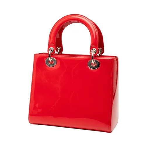 Pre-owned Structured Leather Top Handle Bag - Dior Vintage - Modalova