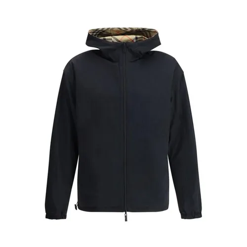 Check Hooded Jacket - Burberry - Modalova