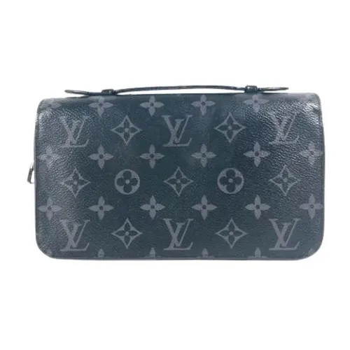 Pre-owned Monogram Eclipse Long Wallet (Bi-fold) - Louis Vuitton Vintage - Modalova
