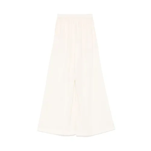 White Elasticated Waistband Side Slit Pockets - Gianluca Capannolo - Modalova