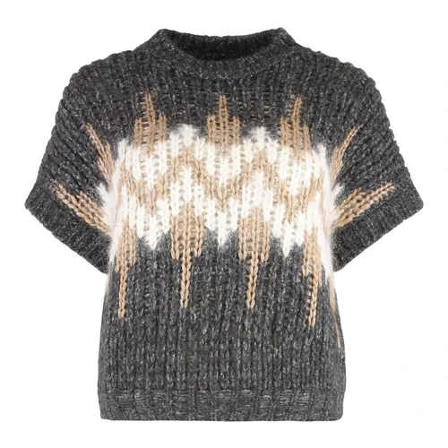 Knitwear > Round-neck Knitwear - - Peserico - Modalova