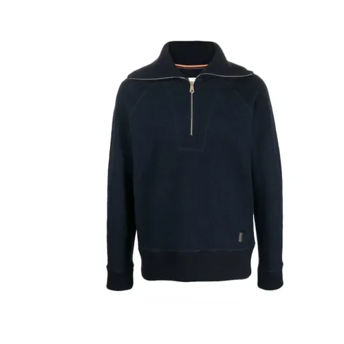Handmade Wool Training Shirt with Half Zip - Paul Smith - Modalova