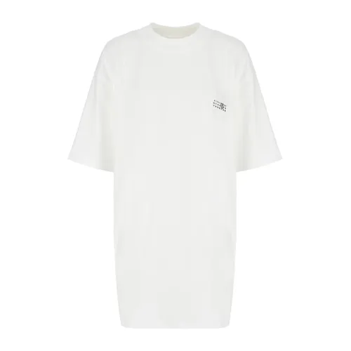 Oversized Small Logo T-Shirt - MM6 Maison Margiela - Modalova
