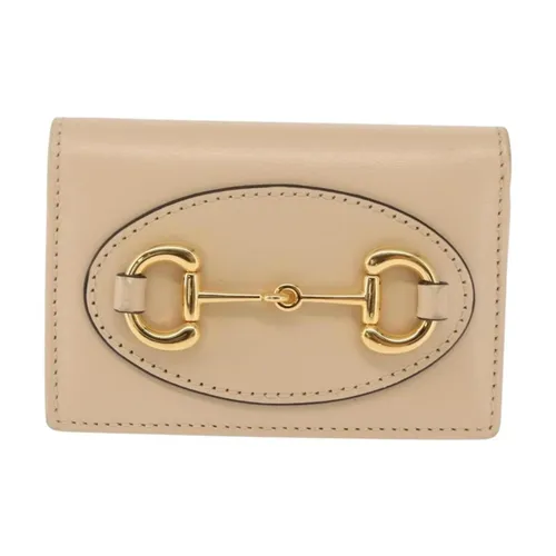 Pre-owned Horsebit Leather Tri-Fold Wallet - Gucci Vintage - Modalova
