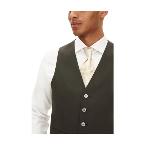 Green Wool Vest Regular Fit - Oscar Jacobson - Modalova