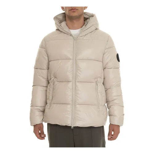 Glossy Hooded Quilted Jacket - Save The Duck - Modalova