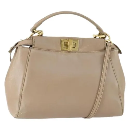 Pre-owned Vintage Leather Handbag - Fendi Vintage - Modalova
