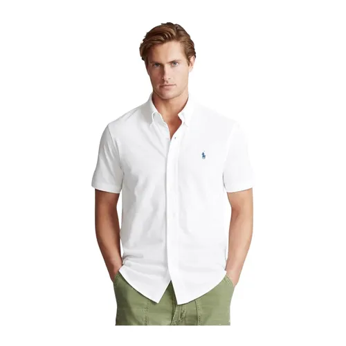 White Short Sleeve Mesh Shirt - Ralph Lauren - Modalova