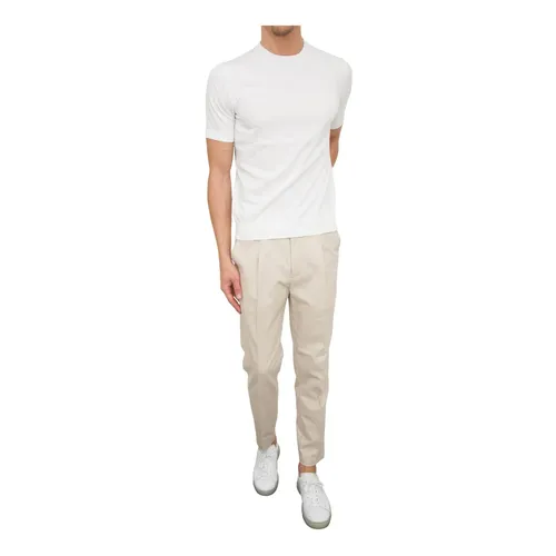 White Crewneck Shirt - Paolo Pecora - Modalova