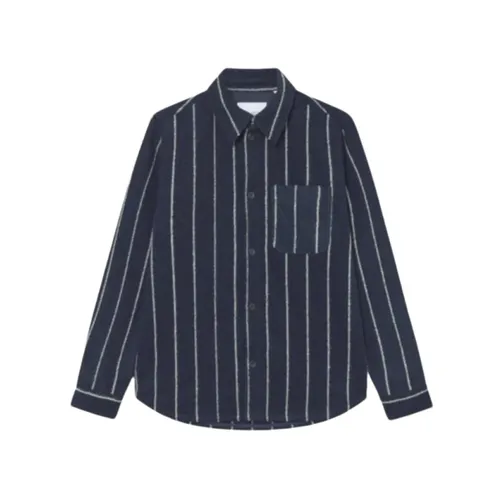 Lennon Wool Pinstripe Overshirt - Les Deux - Modalova