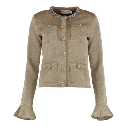 Crystal Trim Cardigan - Self Portrait - Modalova