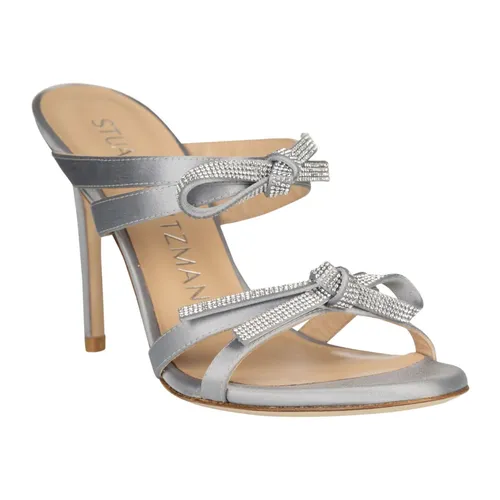 SW Bow Slide Heeled Mules - Stuart Weitzman - Modalova