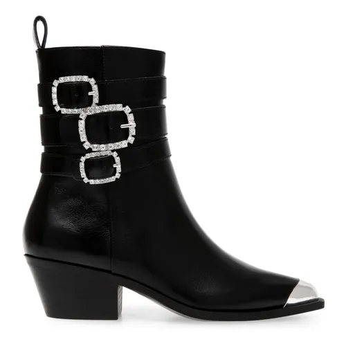 Kinship Black Leather Boots - Steve Madden - Modalova
