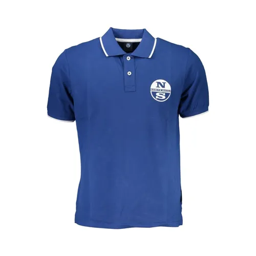 Polo de Algodón Azul con Estampado - North Sails - Modalova